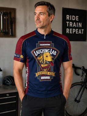 Primal Laughing Lab Vintage Cycling Jersey Men's XXL – 3 Rear Pockets